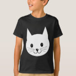 Cute Cat Face. T-Shirt<br><div class="desc">A cute picture of a cats face.</div>
