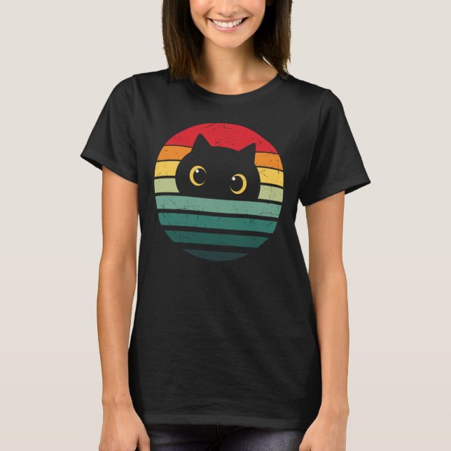 Cute Cat Face T-Shirt (Front)