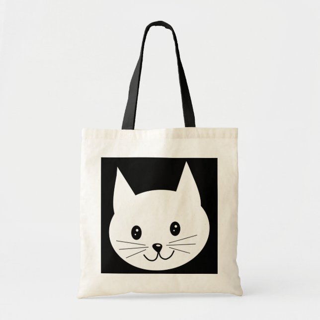 Cute Cat Face. Tote Bag (Front)