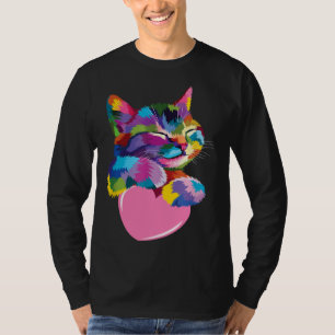 Cute Cat  For Kitten  Colorful Kitty Adoption T-Shirt