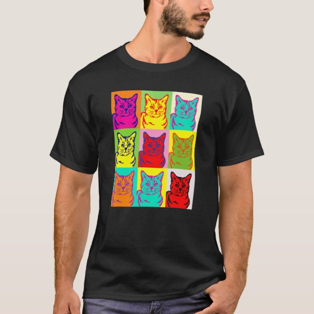 Cute Cat for kitten  Colourful Art T-Shirt (Front)
