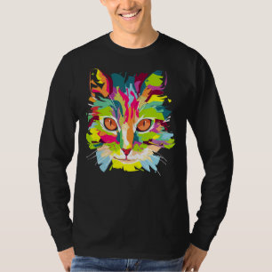 Cute Cat  For Kitten  Colourful Kitty Adoption T-Shirt