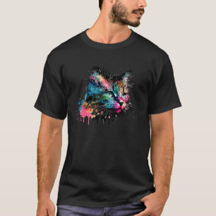 Cute Cat for kitten  Colourful rainbow coloured  1 T-Shirt