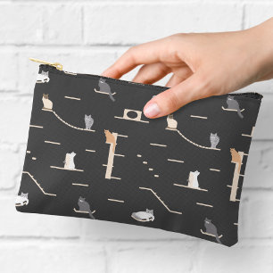 Cute Cat Furniture Pattern Zipper Pouch