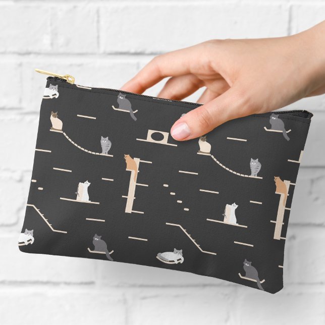 Cute Cat Furniture Pattern Zipper Pouch (Creator Uploaded)