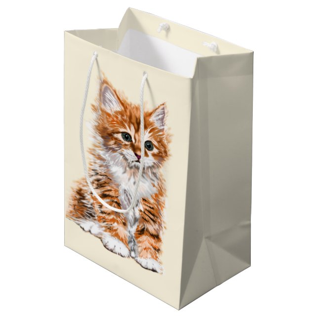 Cute Cat Gift Bag (Front Angled)