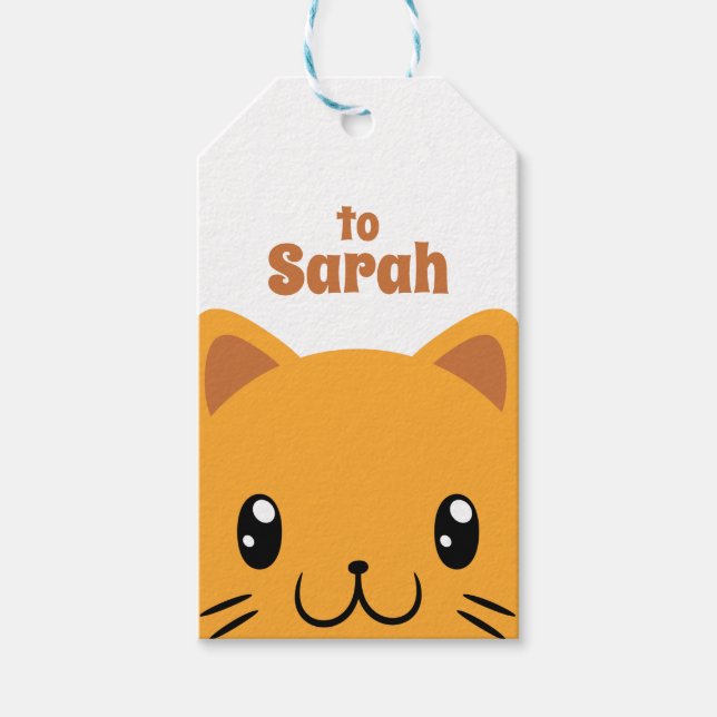Cute Cat Gift Tags (Front)