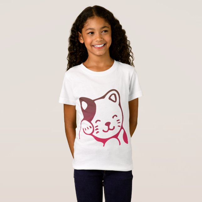 Cute Cat Girls T-shirt (Front Full)