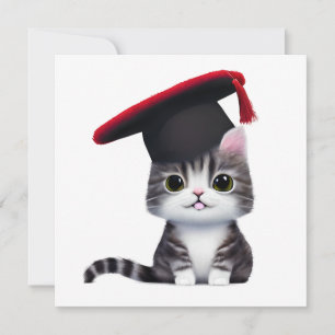 Cute Cat Graduation Day is a significant milestone Card