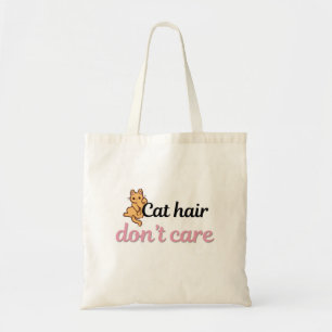 Cute Cat Hair Don’t Care Cat Tote Bag