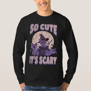 Cute cat Halloween outfit so cute it's scary T-Shirt