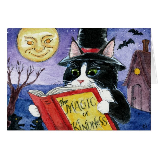 Cute Cat Halloween Witch Mouse (Front Horizontal)