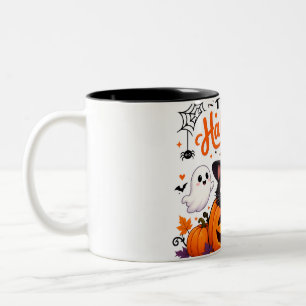 Cute Cat Happy Halloween Travel Mug - Kawaii Witch
