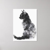 Cute Cat Home Decor Canvas Art Wall Art