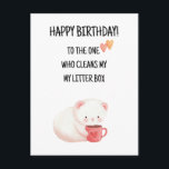 Cute Cat & Humor - Coffee & Cute Kitten Postcard<br><div class="desc">Cue cat & humor - Coffee & kitten postcard</div>
