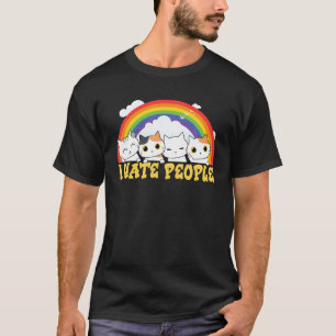 Cute Cat I Hate People T Shirt
