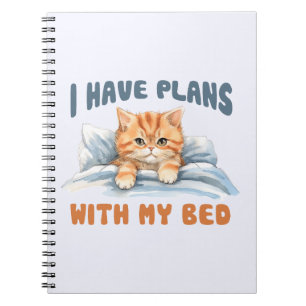 Cute Cat - I Have Plans (2) Notebook
