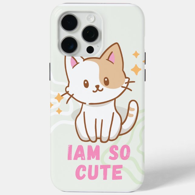 cute cat iam so cute Case-Mate iPhone case (Back)
