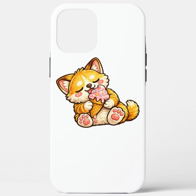 Cute Cat Ice Cream Case-Mate iPhone Case (Back)