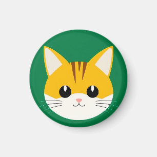 Cute Cat Illustration Magnet