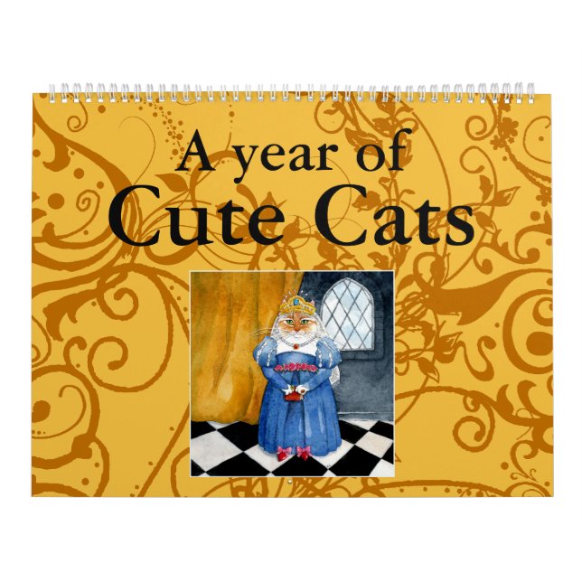 Cute cat illustrations calendar (Cover)