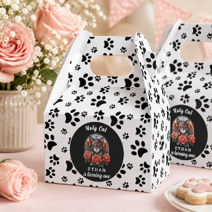 cute cat, I'm One   cat Girl 1st Birthday Favour Box