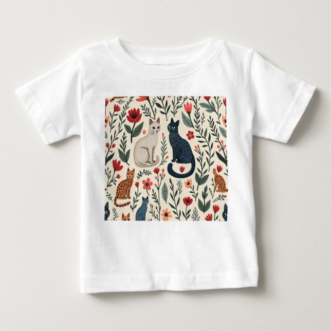 Cute Cat-Image Child T-Shirt (Front)