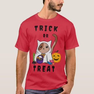 Cute Cat in a Halloween Costume T-Shirt