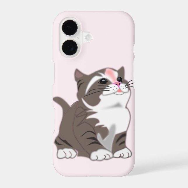 Cute Cat iPhone Case (Back)
