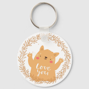 Cute Cat Key Ring
