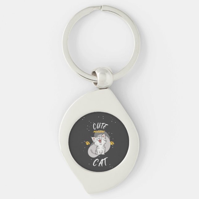CUTE CAT KEY RING (Front)