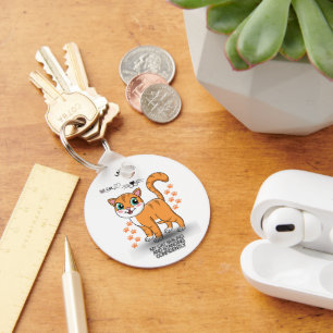 Cute Cat Keychain   Adorable Kitty Accessory 