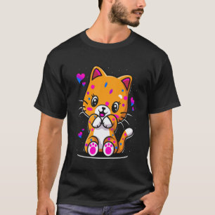 Cute Cat Kitten Bi Bisexual LGBTQIA Pride Month T-Shirt