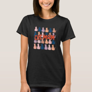 Cute Cat Kitten Owner Mum Mama Kitty Women Animal T-Shirt