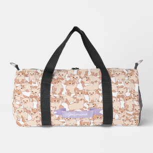 Cute Cat Kitten Pattern Duffle Bag