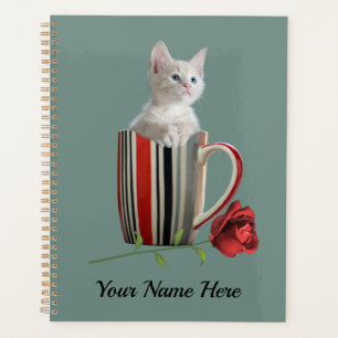 Cute Cat Kitten Pet Lovers Gift  Planner