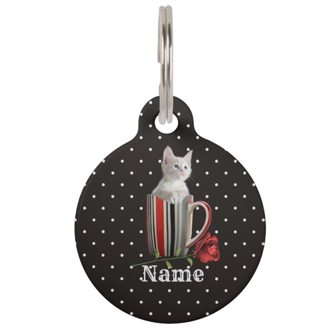 Cute Cat Kitten Pet Lovers Gift  Tag (Front)