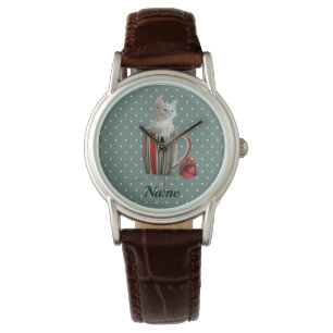 Cute Cat Kitten Pet Lovers Gift Watch