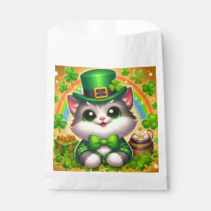 Cute cat/kitten Saint Patrick's Day Favour Bags
