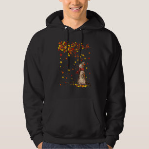 Cute Cat Kitty Autumn Fall Leaves Cat Men Women Hoodie