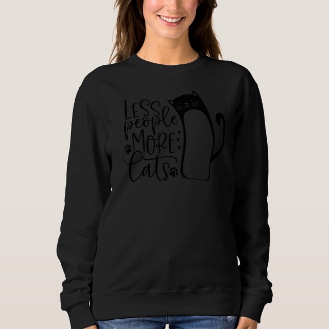 Cute Cat  Kitty Pet Sweatshirt (Front)