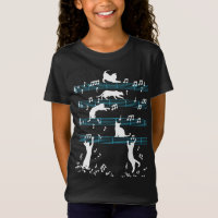 Cute Cat Kitty Playing Music Note