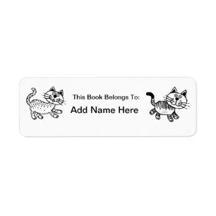 Cute cat Label
