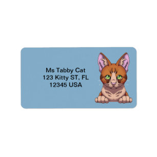 Cute Cat Label