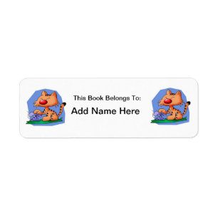 Cute cat Label