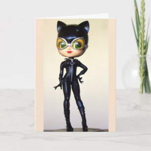 CUTE CAT LADY BIRTHDAY CARDS FOR HER