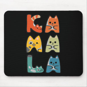 Cute Cat Lettering Positive  Mouse Pad