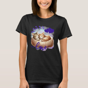 Cute Cat Love and Friendship - Valentine's Day Swe T-Shirt