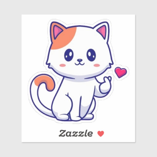 Cute Cat Love Hand Sign-57577 (Sheet)