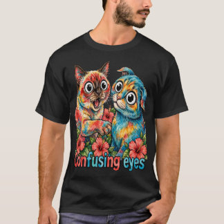 Cute Cat Lover Cat Funny Siamese & Chartreux Charm T-Shirt